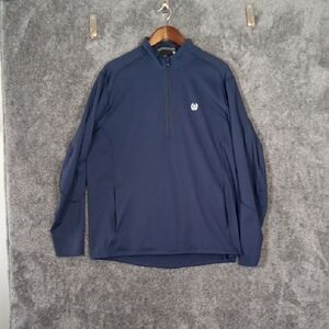 Greyson Quarter Zip Maltese Blue Color Long Sleeve Gorpcore Mens XL